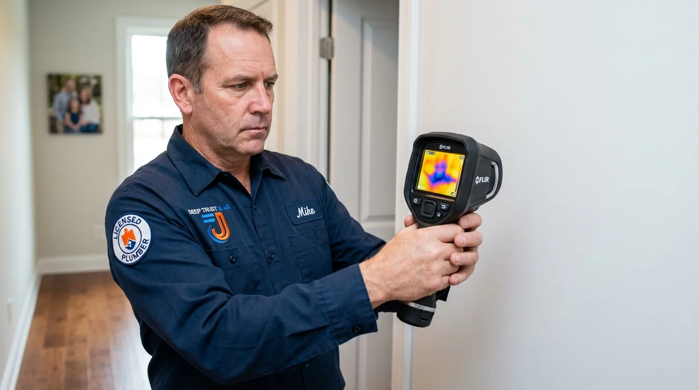 Thermal imaging leak detection by Johns Plumbing LLC in Saxonburg